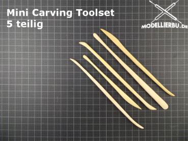 Mini Carving Tool Set 5 teilig Holz