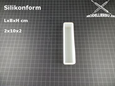 Silikonform 2x10x2 cm