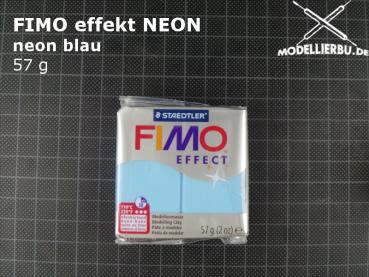 Fimo effekt NEON 57 g Block (301) neon blau