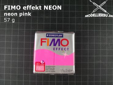 Fimo effekt NEON 57 g Block (201) neon pink