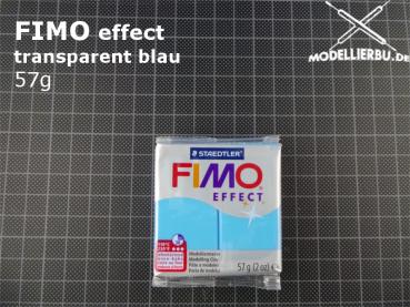 Fimo effect 57 g Block (374) transparent blau