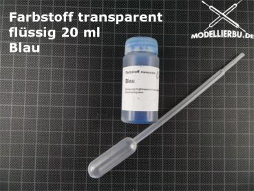 Farbstoff transparent flüssig 20 ml - Blau