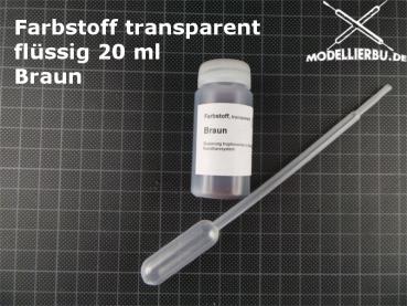Farbstoff transparent flüssig 20 ml - Braun