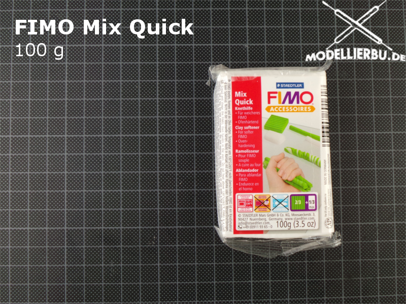 FIMO Mix Quick 100g-Block Knethilfe für ofenhärtendes FIMO 