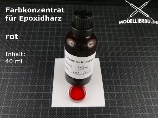 Farbkonzentrat rot für Epoxidharz 40 ml