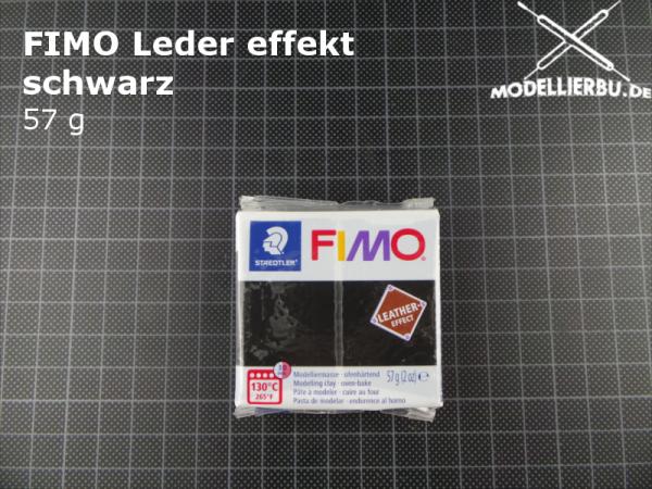 Fimo effect "Leder" 57 g schwarz (909)