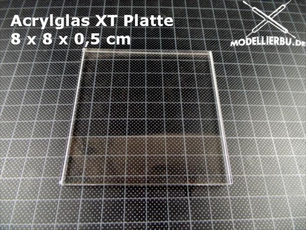 Acrylglas XT Platte 8 x 8 x 0,5 cm