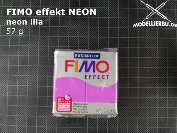 Fimo effekt NEON 57 g Block (601) neon lila