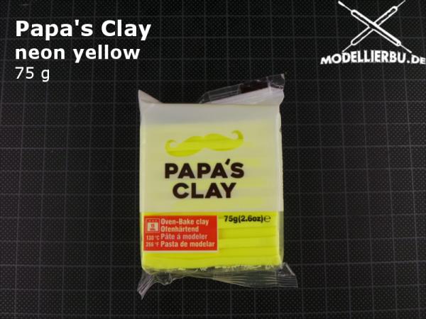 Papa's Clay 75g Neon Yellow (04)
