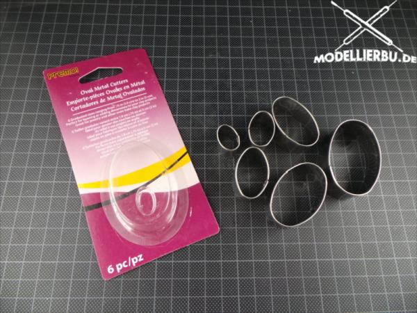 Premo Oval Metal Cutters 6 stk