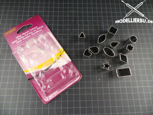 Sculpey Tools Mini Metal Cutters 12 stk