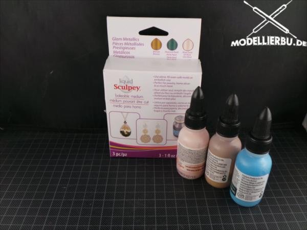 Liquid Sculpey Multipack Glam Metallics 3x 30ml