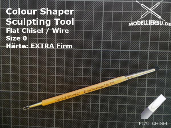 Colour Shaper Sculpting Tool Flat Chisel /Wire Size 0