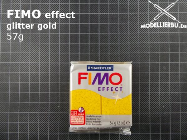 Fimo effect 57 g Block (112) glitter gold