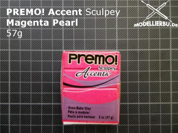 PREMO! Accents Modelliermasse 57g Block 5029 Magenta Pearl