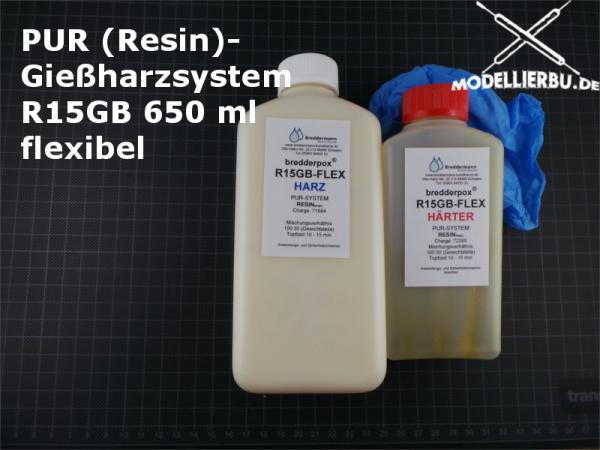 PUR (Resin)-Gießharzsystem R15GB 650 mL / flexibel