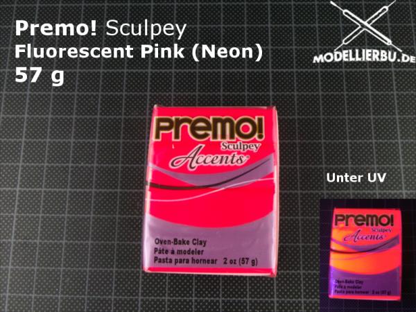 PREMO! Modelliermasse 57g Block 5503 Fluorescent Pink (Neon)