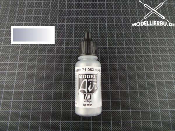 Vallejo Model Air 17 ml Silver RLM01