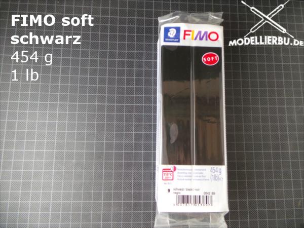 Fimo soft Großblock 454 g schwarz (9)