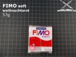Fimo soft 57 g Block (2 P) Weihnachtsrot